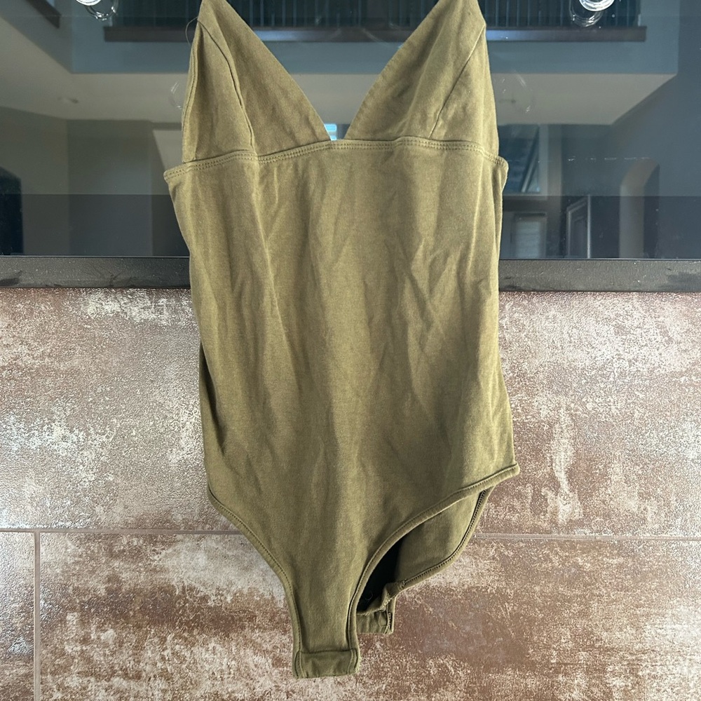 LA Hearts Olive Green Bodysuit